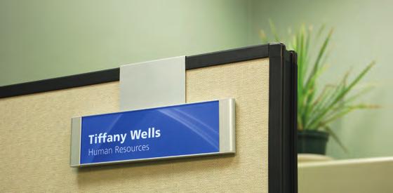 Desk Signs Arris Desk Signs are an ideal solution for personnel identification,