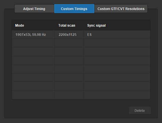 30 Setting Timing If the capture device has the capability to capture YUV component or VGA, the timing tab will be shown. When the input signal is VGA, the timing settings can be modified.