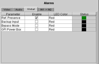 Use the LED Color pulldown to choose the color that will be displayed by the status LED on the card edge when a Silence CH error is detected.