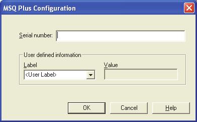 2 Configuring Your LC/MS Instrument Configuring the LC System Figure 4. MSQ Plus Configuration dialog box 4.