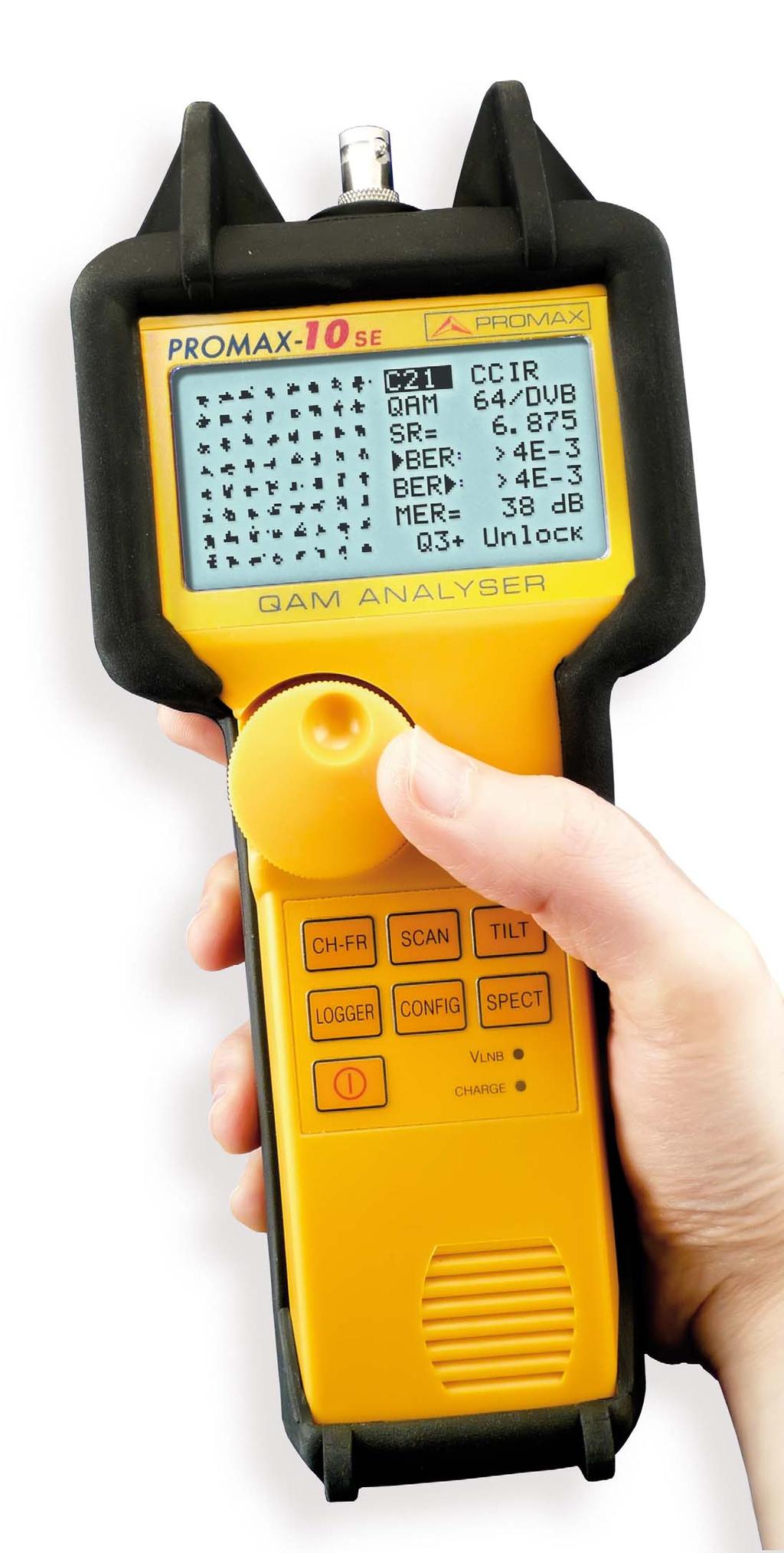 PROMAX-10 SE 50 Years Edition We are proud to introduce a new version of our world-wide renown PROMAX-10 CATV Analyser.
