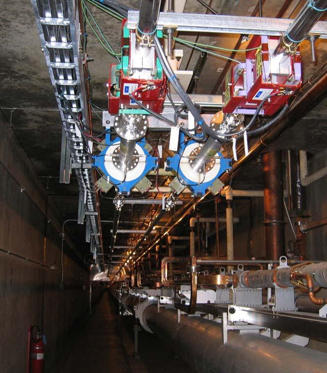 View looking upstream in linac tunnel.