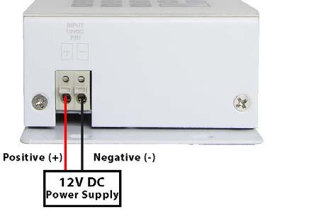 INPUT 12VDC PRI + _ Warning: If polarity is reversed damage to controller will result and is not covered by