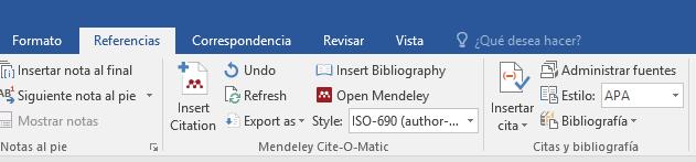 6. Advanced features of Mendeley Citation (mention) Bibliographc
