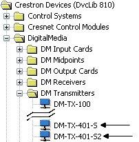 Crestron DM-TX-401-S/S2 DigitalMedia 8G Fiber Transmitter 401 Programming Software Have a question or comment about Crestron software?