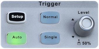 Trigger : Pressthe button to open trigger menu.