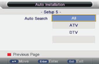 mains power 100-240V AC 50-60Hz top of the TV. top 5. If this is the first time you are turning on the TV and there are no programs in the TV memory, the menu will appear on the screen.