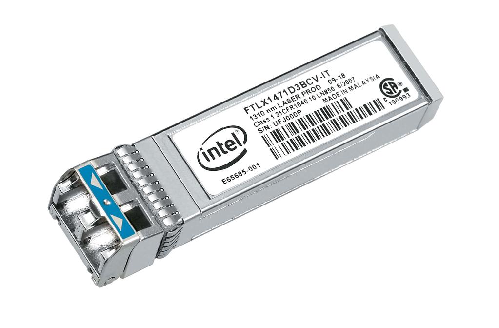 Product Brief Intel Ethernet SFP+ Optics Network Connectivity Intel Ethernet SFP+ Optics SR and LR Optics for the Intel Ethernet Server Adapter X520 Family Hot-pluggable SFP+ footprint Supports rate