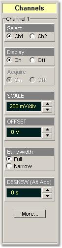 PicoScope 9200 Series User's Guide 6.2 55 Channels Menu WARNING! The input circuits can be damaged by electrostatic discharge.