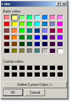 PicoScope 9200 Series User's Guide 6.3.7 79 Color The Color... button gives you access to a second-level menu that allows you to define the display colors.