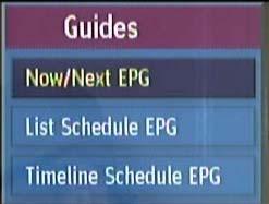 Using EPG(Electronic Programme Guide) The EPG screen displays a list of the stored channels along with information on what programmes are being broadcast.