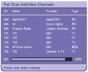 Please note: to reactivate the channel block, switch your Digital Box to Standby and then back on. You can check for new channels at any time using the Channel Tuning menu.