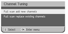 Channel Tuning - scanning for channels Languages and subtitles You can have your Digital Box check for new channels at any time using the Channel Tuning menu. To access Channel Tuning: Press [MENU].