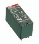 Selection guides and order references for pluggable interface relays CR-P, CR Pluggable pcb relays CR-P 1 or 2 c/o contacts 1 c/o: 250 V / 16 A switching capacity 2 c/o: 250 V / 8 A switching