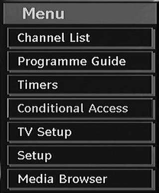 Note: You can set timers for the desired broadcast and time. Recording broadcasts is also possible by using a recording device that you connect to your TV s Ext Out.