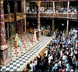 All social classes attended No women on stage All parts played by men Including Juliet!