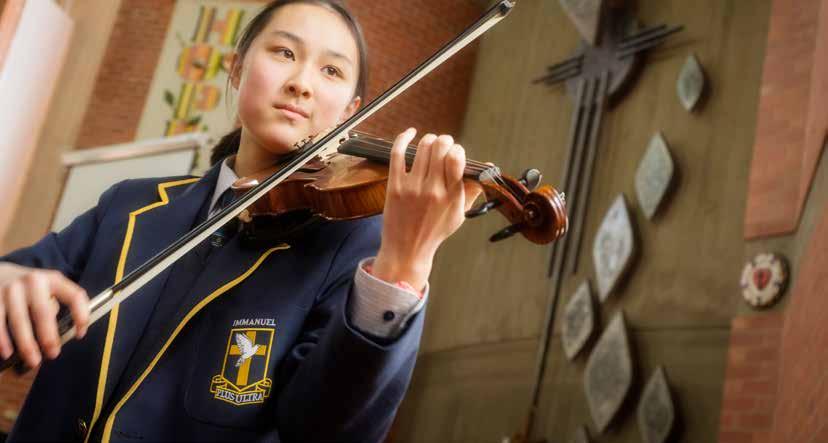 Immanuel College has a highly regarded music program consisting of practical and theoretical studies, and numerous extra-curricular ensembles encompassing strings, woodwind, brass, percussion, guitar