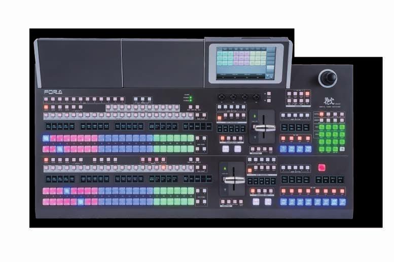 HVS-492ROU 2 M/E (12 buttons) Control Panel LAN port (connects to main unit) GPI IN/TALLY OUT port SD CARD slot Touch panel Menu control knobs M/E OUT / LINE SELECT buttons KEY/AUX bus buttons