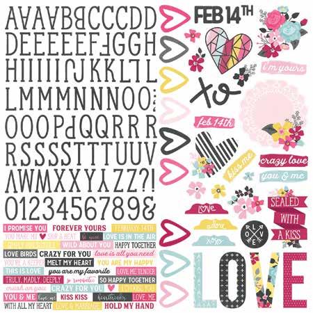 sheets and {1} 12x12 combo sticker sheet Combo Cardstock