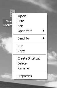 Salvaţi cu Salvare (Save) din meniul Fişier (File). 6. Închideţi aplicaţia printr-un clic pe butonul de închidere. Aţi obţinut un obiect nou pe ecranul desktop!