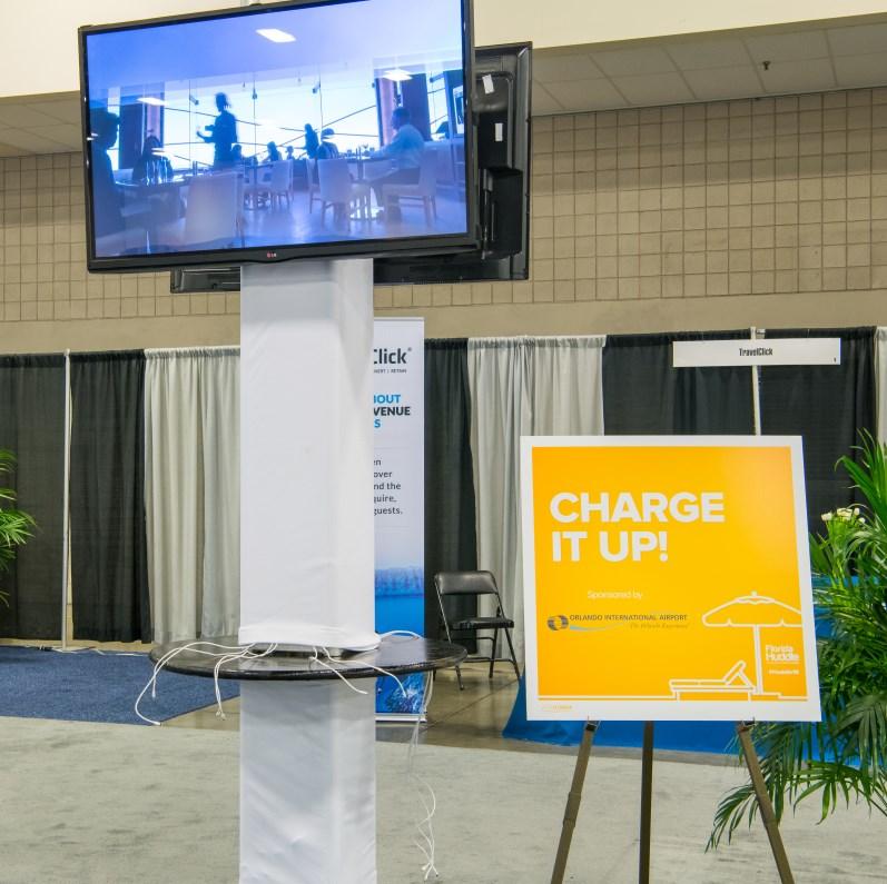 Silver Level Charging Stations A minimum of two charging stations, located in the networking lounge on the trade show floor and the in pre-function area.
