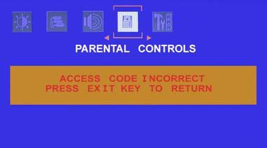 3.4.5 - Setting a Password You control access to the Parental Control features with a password. The default password is 0 0 0 0. You can change the password to any four-digit number.