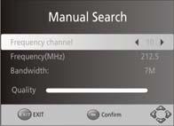 If a channel is found, it is saved and added to the channels list. If channels can t be found, then exit the menu. (3) Country Select your country of residence.