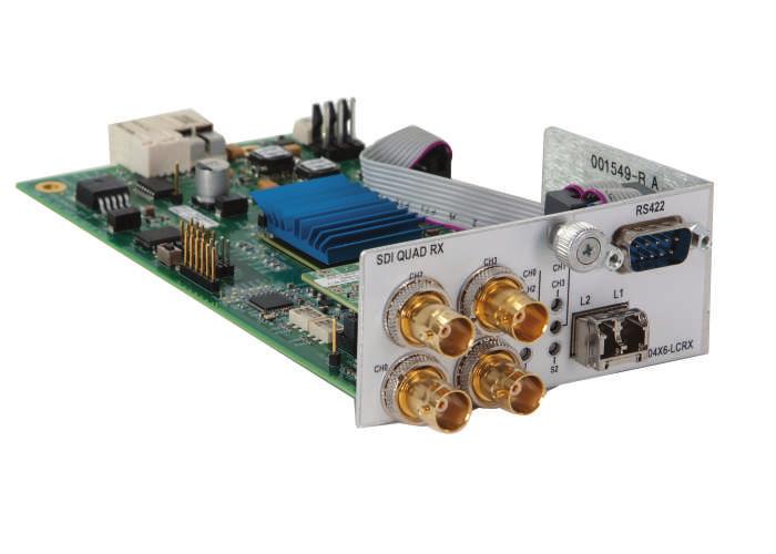 MODULA K EXENSION - SDI XtremeG+ Extend Four SD/HD-SDI Inputs or wo G-SDI Inputs SDI XtremeG+ Modules - ransmitter and eceiver Fiber Optic Video Extension Supporting SMPE K Standards he SDI XtremeG+