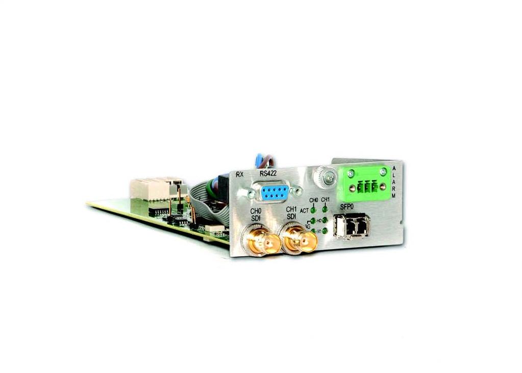 MODULA VIDEO EXENSION - Q-Series SDI Xtreme G+ Module SDIXtreme G+ SDI Xtreme G+ Module Supporting two SD/HD signals or one G signal S- port for device control Fiber Options Include: Single-Mode