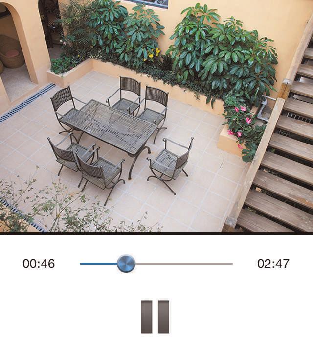 19 Using the Mobile App 6. Use the buttons to control video playback: Tap / to start / stop playback.