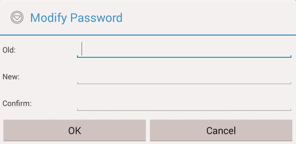 19 Using the Mobile App 19.3.4 Modify Password Change the password used for remote access to the system.