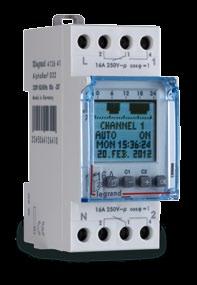 Zero-crossing switching protects contacts, increases product life time and reduces costs and resource consumption. Barcode on unit.