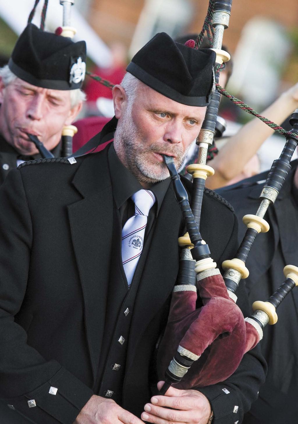 that involved the whole Tully family as Terry s mother and grandfather were also pipers.