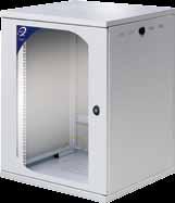 Ideal for the housing of the necessary equipment to realize cabling systems and LAN. Side panels can be easily removed giving access to rear cabling.