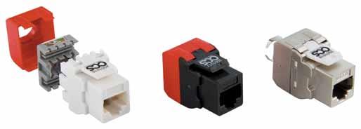 Easy Crimp System Category 6A Channel Jacks CAT 6A-10G CCS shielded and unshielded RJ45 jacks for transmission channels of Class E A.