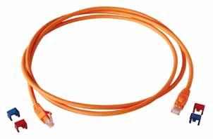 Material Connection U/UTP cable, 100 Ohm, 4 balanced pairs with AWG 24/7 flex bare copper conductors; LSZH (Low Smoke Zero Halogen) flame retardant thermoplastic outer jacket; RJ45 plug with