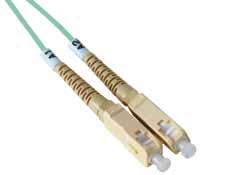 Fiber optic cabling system Bifiber patch cords Multimode 50/125 OM3 ST SC LC Multimode 50/125 OM3 bifiber patch cords, terminated with suitable connectors at both ends.