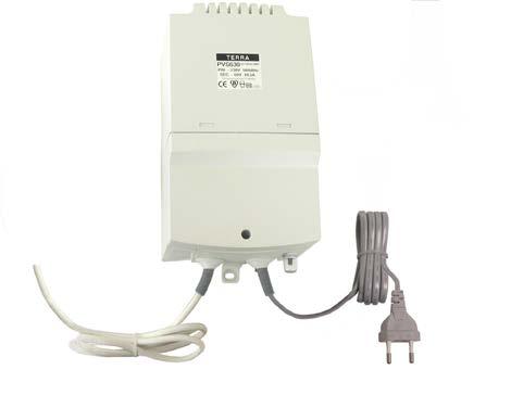 Braodband equipment Accessories Network power supply Transformer for supplying AC power for remotely powered equipment T Y P E PVS630 230/60V Ordering number Mains