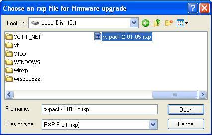 Eye RX504 User Guide Page 25 Appendix 3 Firmware Upgrade Step 1