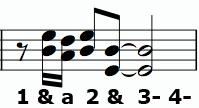 SONG 4 Samuel s Song (Sam) - Shakers and Jingle Sticks start first, then Sam will start on E s. - Danielle will start on the note E. (Watch notes!