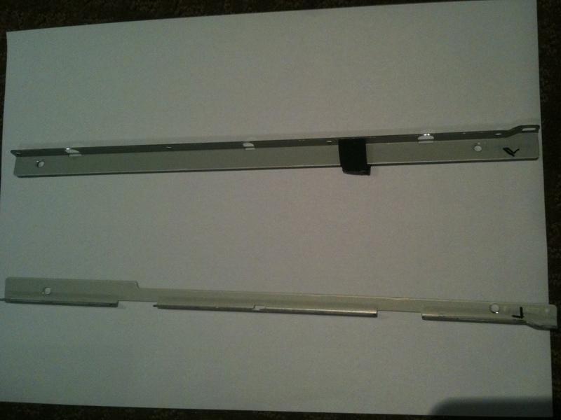 sharpie or similar, mark the side brackets on either side of the LCD
