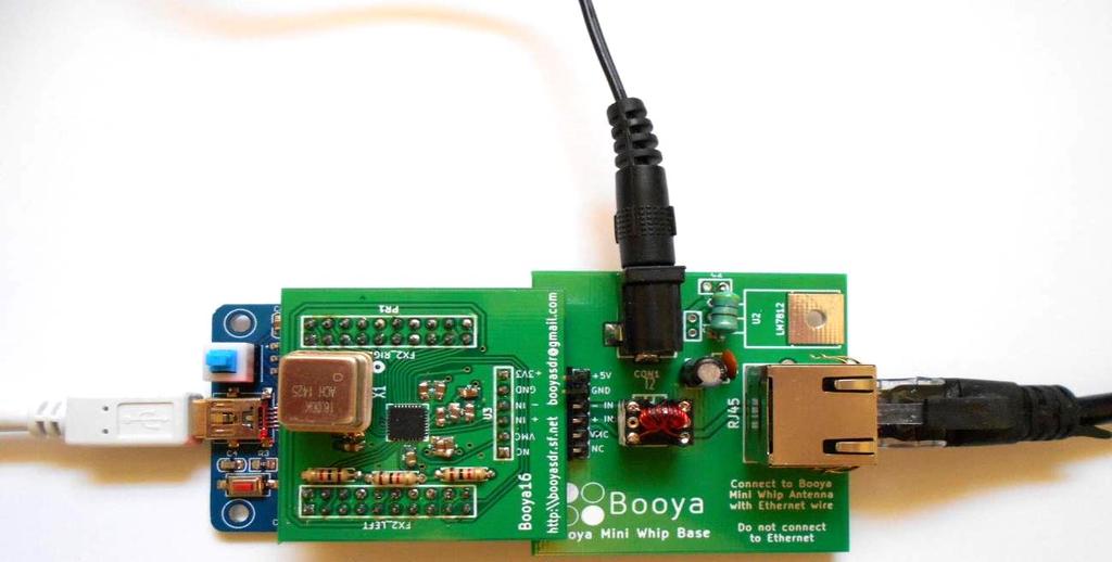 The BooyaSDR free open source software on the PC provides a fully functioning SDR receiver application demonstrating the full Booya digitizer