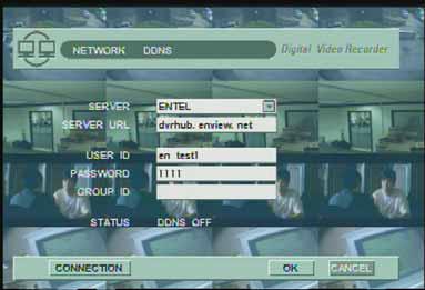 4.2 DDNS DDNS supports the Dynamic IP users to connect automatically their network regardless of the change of the IP ADDRESS, when data is registered in DDNS. It is managed by the DDNS server.