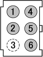 F UF FU Note: Terminal model " " indicates the male pin. (Pin No.1380TL) " " indicates the female pin. (Pin No.1381ATL) " " indicates the male pin.