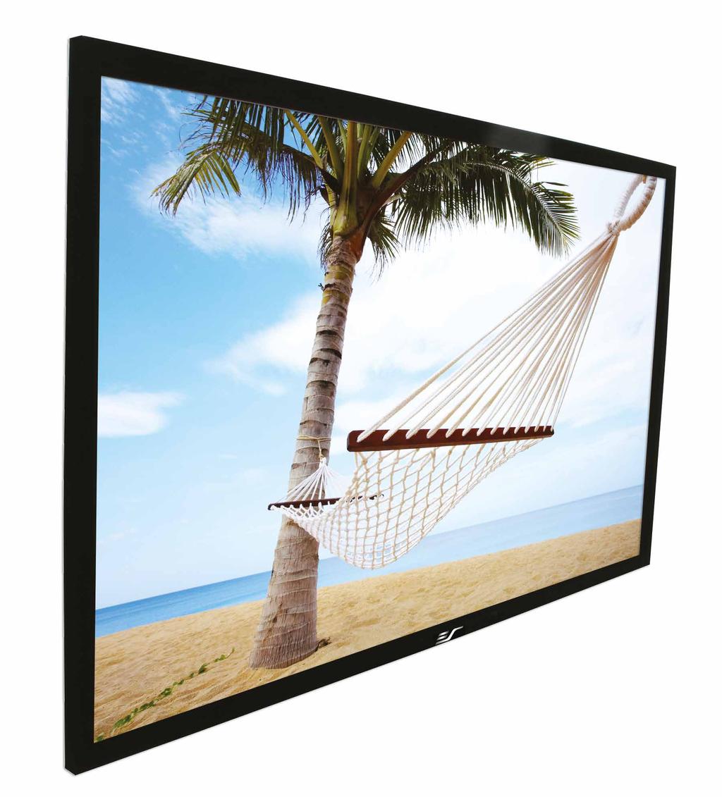 overshoot Easy to assemble and install in minutes Sliding wall mounts ensure the installation is properly centered Choose from CineWhite, CineGrey, and AcousticPro1080P3.