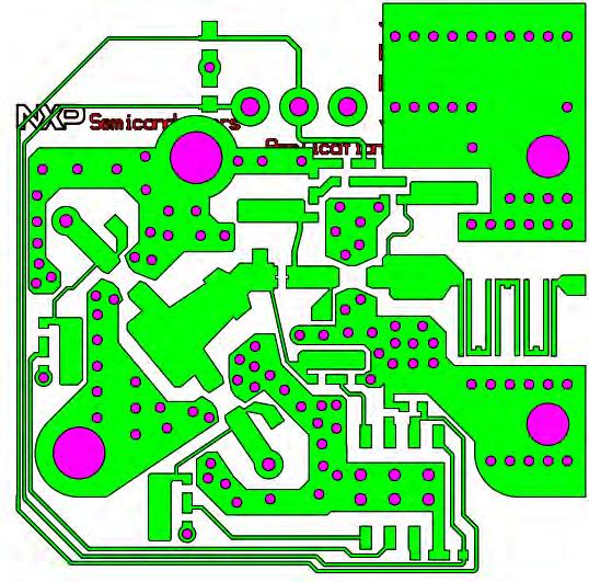 5.3.2 Layout top layer view Fig 6. BFU910F FE layout top layer 5.3.3 Layout bottom layer view Fig 7.