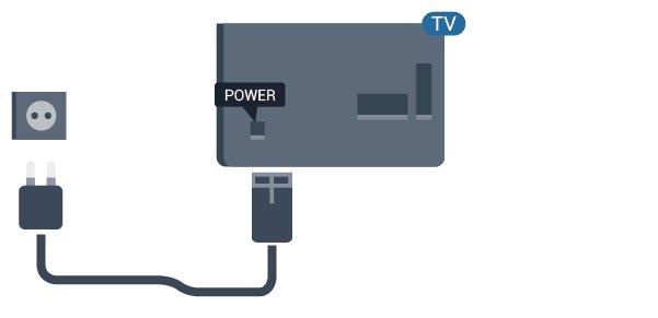 socket at all times. Although this TV has a very low standby power consumption, unplug the power cable to save energy if you do not use the TV for a long period of time.
