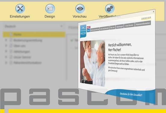 pascom Command + Content Management System pascom CCMS CCMS is a complete, unified software solution to install and operate the entire infotainment equipment, including all required special