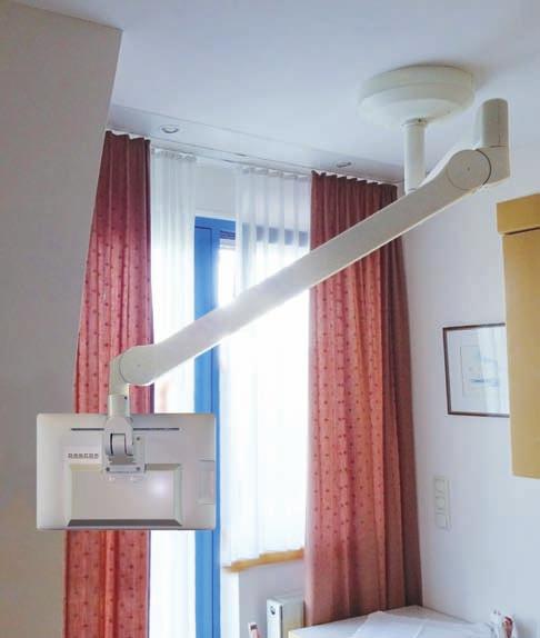 pascom ceiling swivel arm Comfort in any position The ceiling swivel arm also performs every movement.