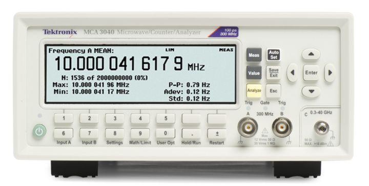 Microwave/Counter/Analyzer with Integrated Power Meter MCA3000 Series Datasheet With industry-leading frequency and time resolution, the MCA Series comes standard with internal memory, a fast data
